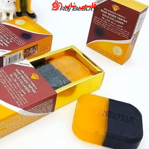 صابون تریاک و کلاژن طلا اصل 120 گرم