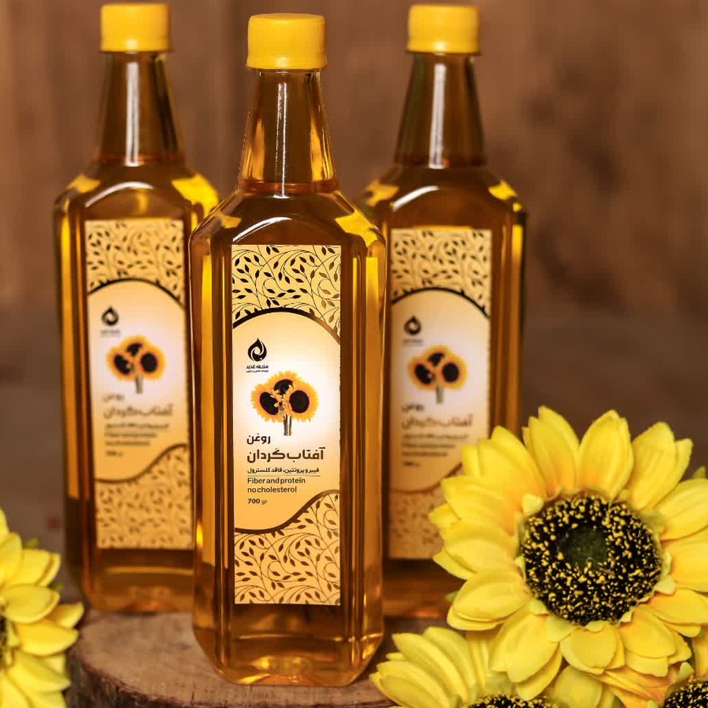 روغن آفتابگردان اعلا کاملا طبیعی خالص تضمین کیفیت