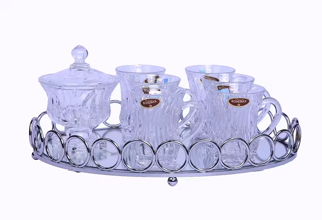 سینی آینه ای سالی نو بیضی طرح المپیک