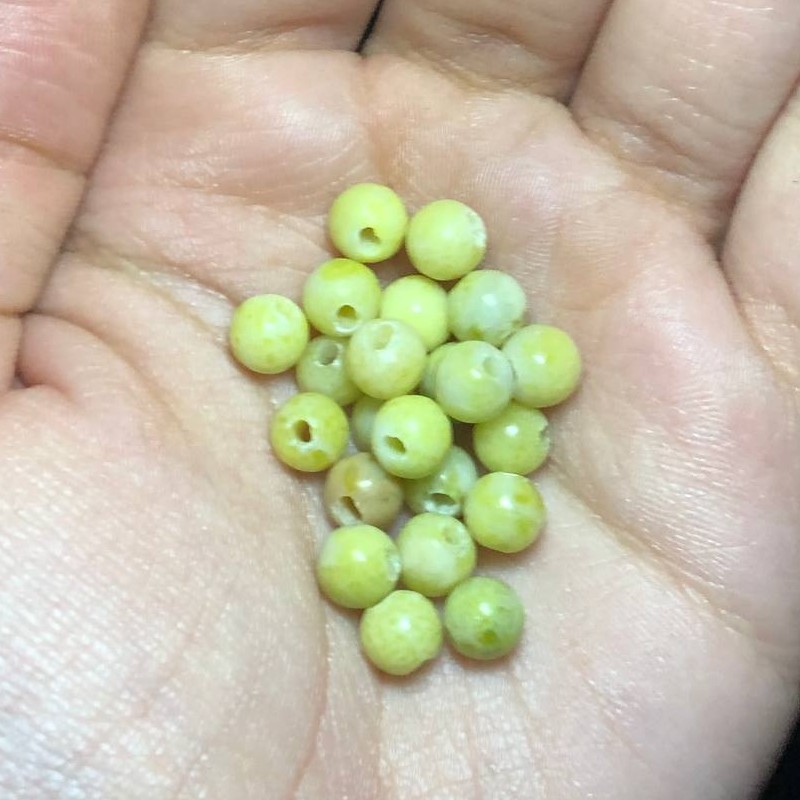 مهره سنگ سرپاتین شاه مقصود معدنی صد در صد طبیعی سایز 6کد 222