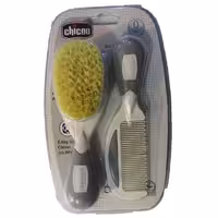 شانه و برس نوزادی chicoo رنگ طوسی