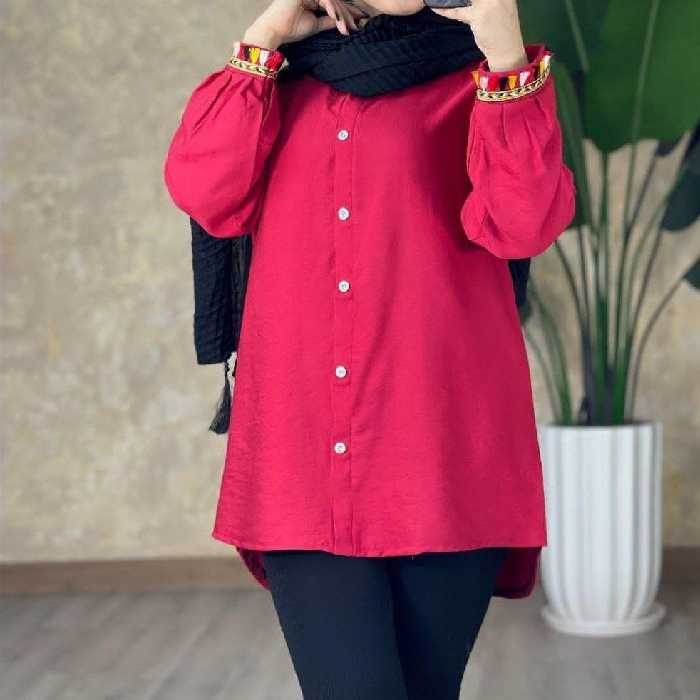 تونیک مانتویی خنک جنس وال اسلپ فری سایزه تا 46 