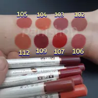 رژلب مدادی وو VOV اورجینال شماره 102 رنگ کالباسی/حاوی ویتامین E و A *بافتی سبک و مخملی*24 ساعته*ضد آب*ماندگاری بسیار بال
