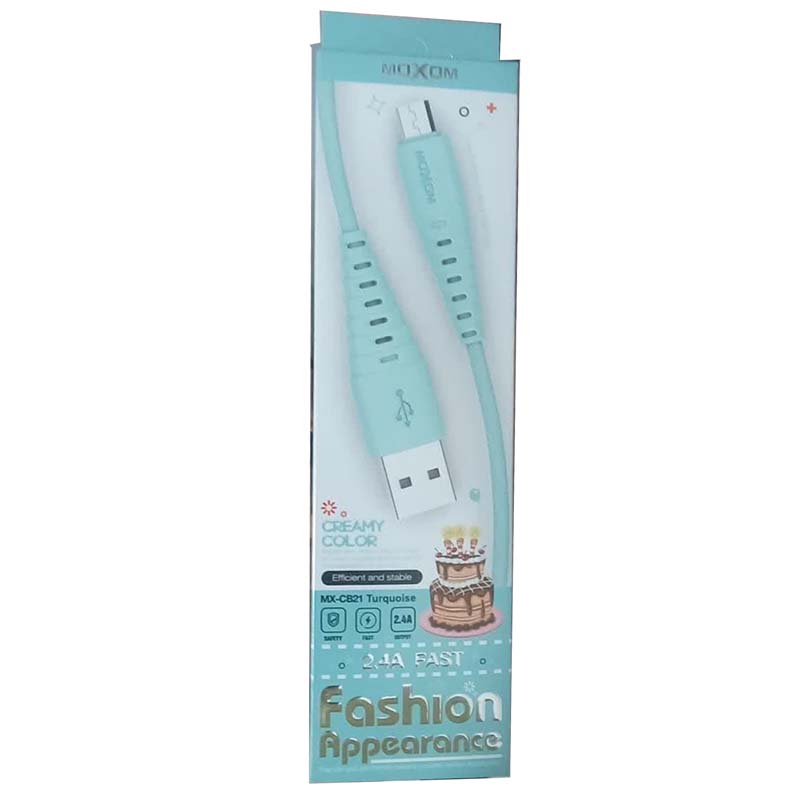 کابل شارژ میکرو MicroUSB موکسوم Moxom MX-CB21