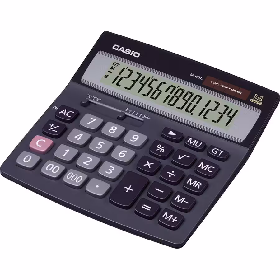 ماشین حساب رومیزی کاسیو مدل D-40L