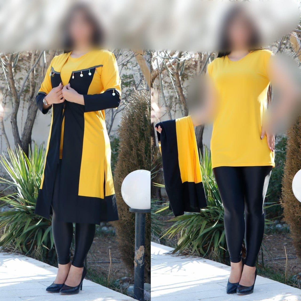 تونیک دوتیکه منگوله دار زنانه