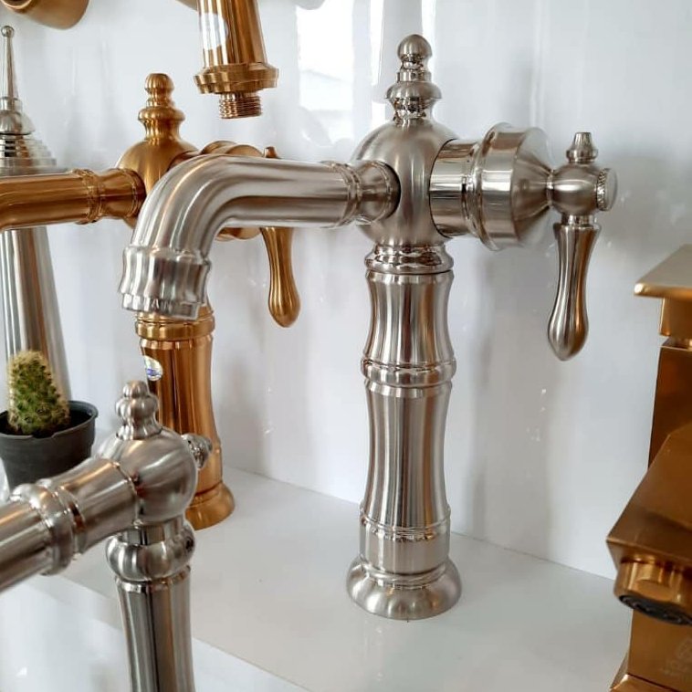 شیر روشویی کروم مات مدل سپنتا ارسال امن به کل کشور با بسته بندی ویژه و بسیار محکم