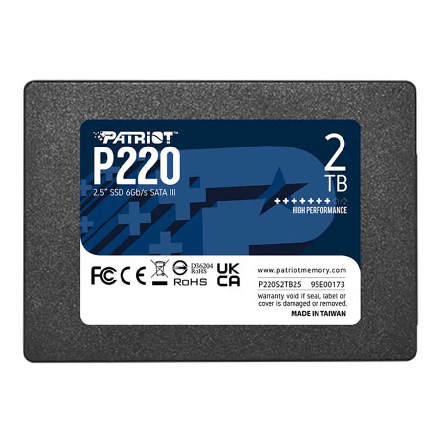 قیمت و خرید اس اس دی 2 ترابایت 2.5 اینچ SATA پاتریوت مدل P220 | یاس ارتباط