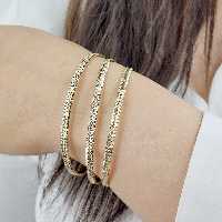 النگو طرح نقطه کوبی برند طلاروس سایز2  کد 9887