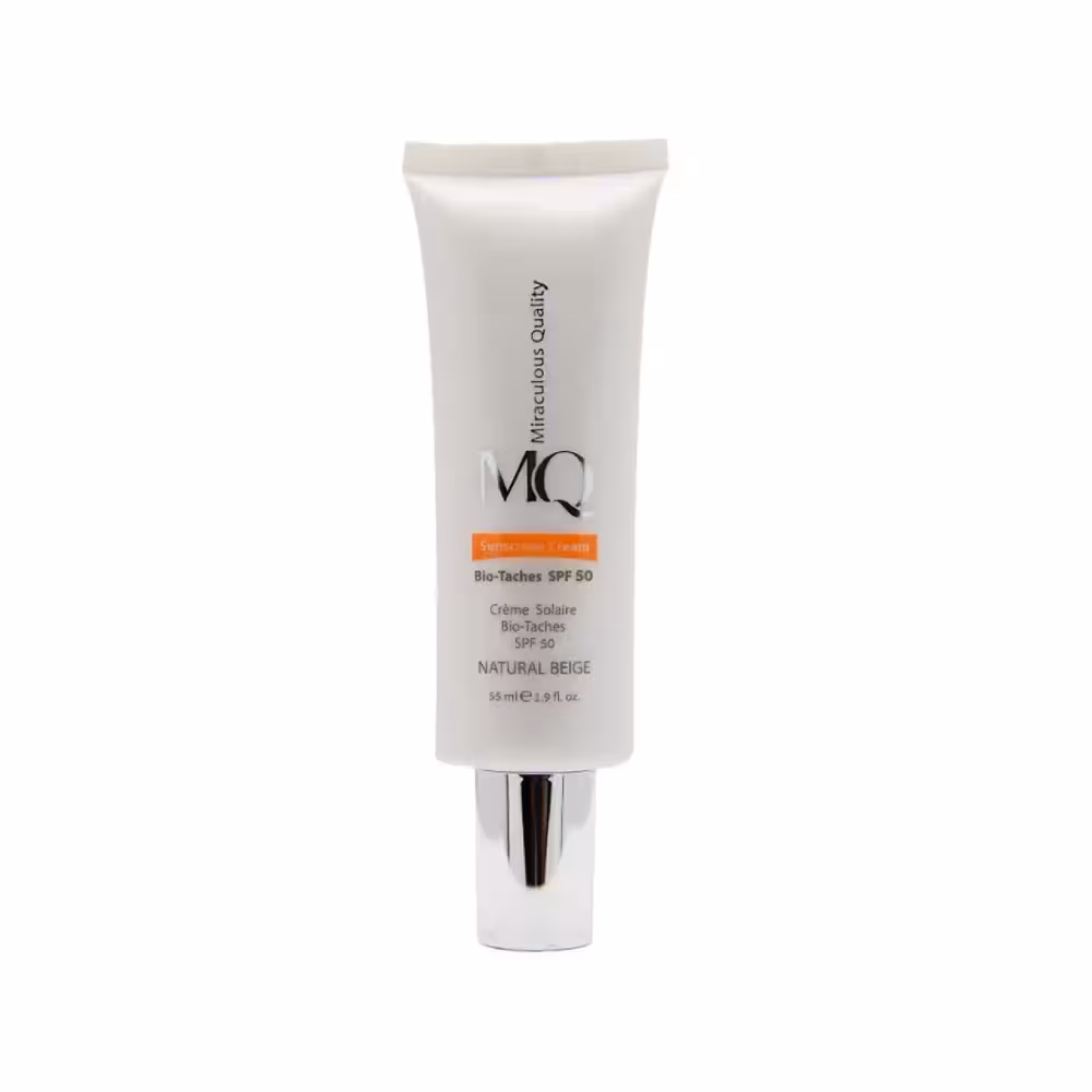 کرم ضد آفتاب بایوتاچ بژ طبیعی ام کیو SPF50 - فروشگاه میرکمالی