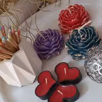 شمع گل الاله هنر دست 