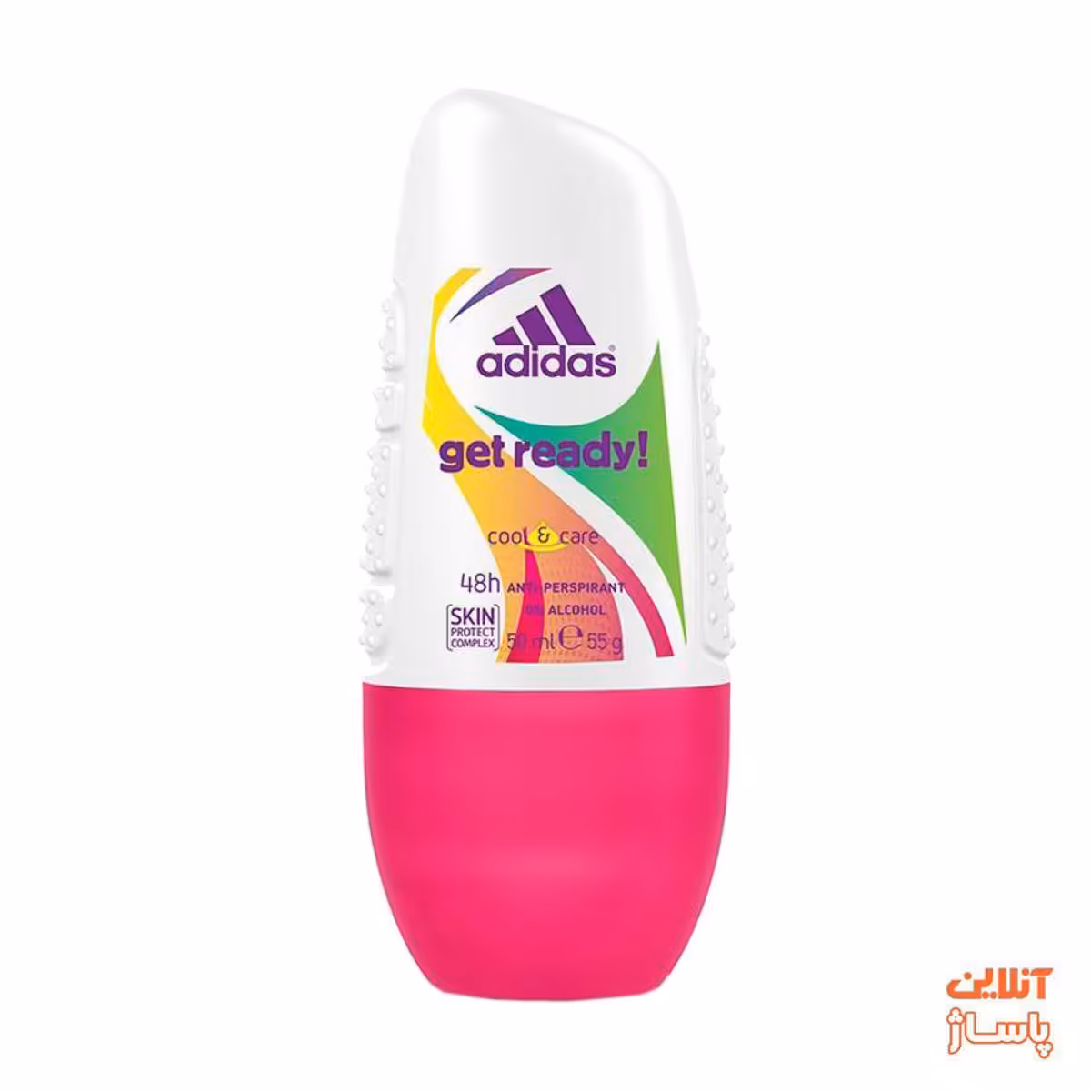 رول ضد تعریق زنانه آدیداس مدل Get Ready Cool And Care حجم 50 میلی‌ لیتر
