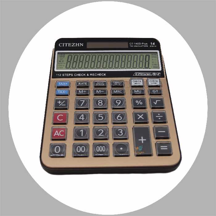 ماشین حساب سیتی زن مدل CT-140D-PLUS-فروش عمده ماشین حساب الکتوبکا 2417