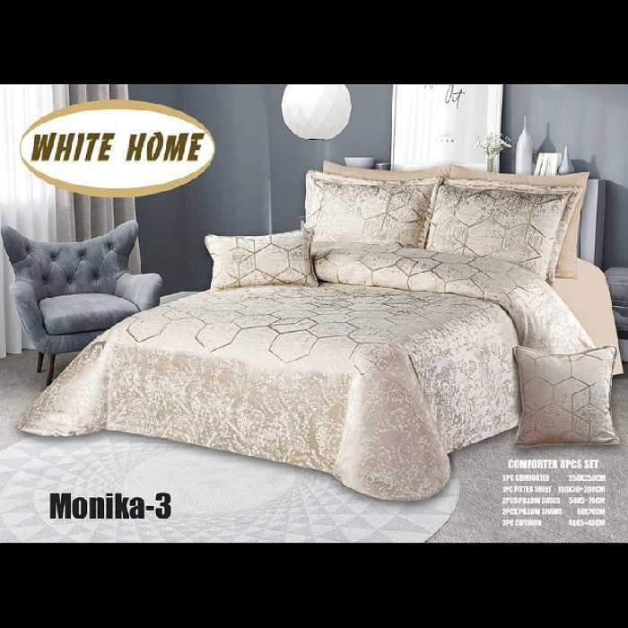 روتختی مخمل پنلی ترک درجه یک برند وایت هوم طرح مونیکا شیک و پرفروش طرح 1402.