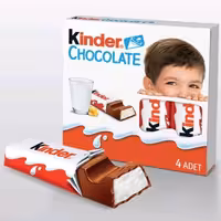 شیر شکلات کیندر kinder مدل 50bars  گرمی بسته 4 عددی