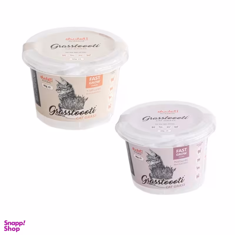 بذر علف گربه دودوتی مدل Mix وزن 80 گرم بسته 2 عددی