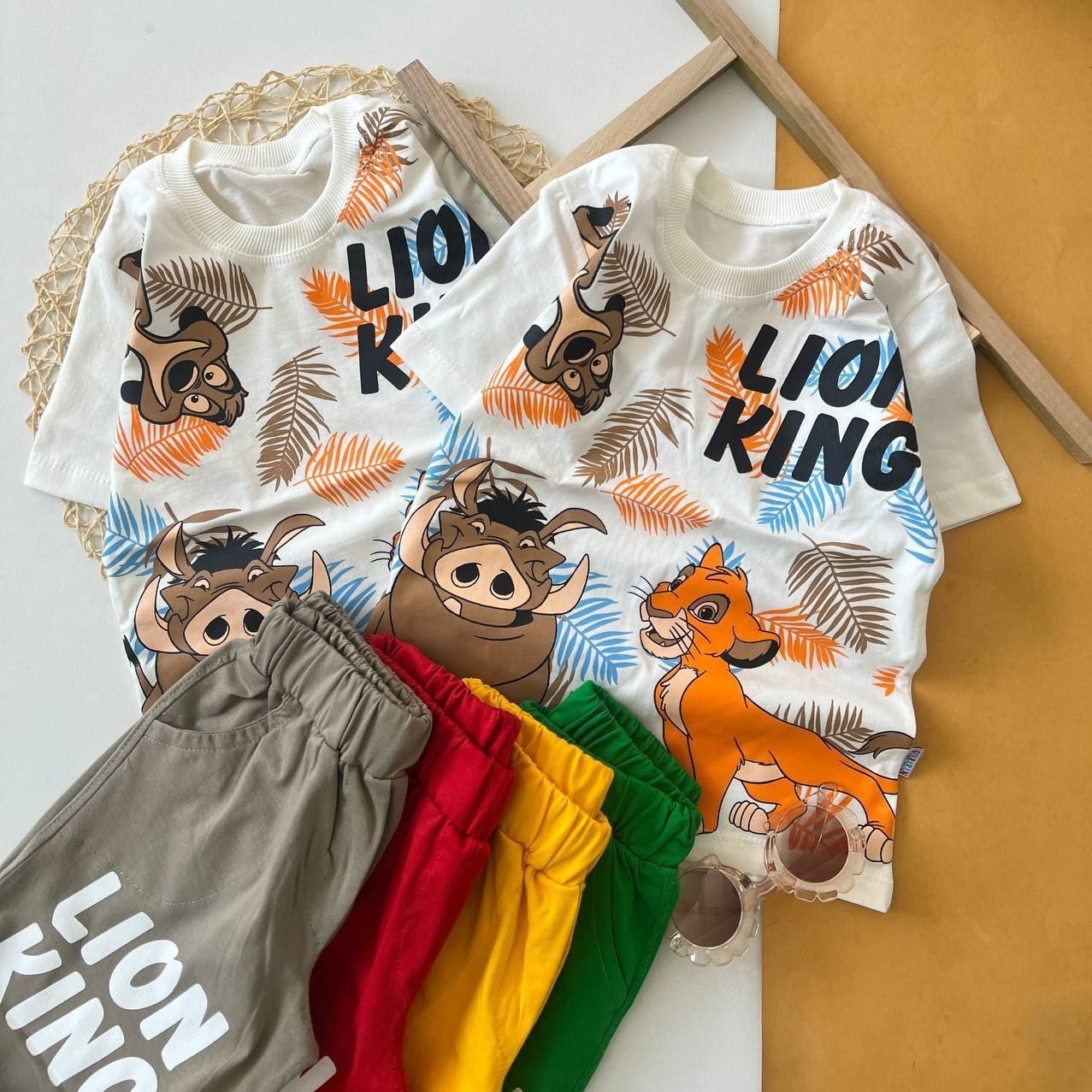 تیشرت شلوارک اسپورت دخترانه وپسرانه مناسب سایز45تا60 ارسال رایگان