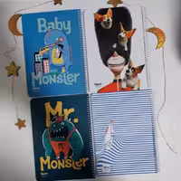 دفتر 80 برگ تک خط فنری جلد گلاسه طرح کلاسیک الیپون آساناپخش 