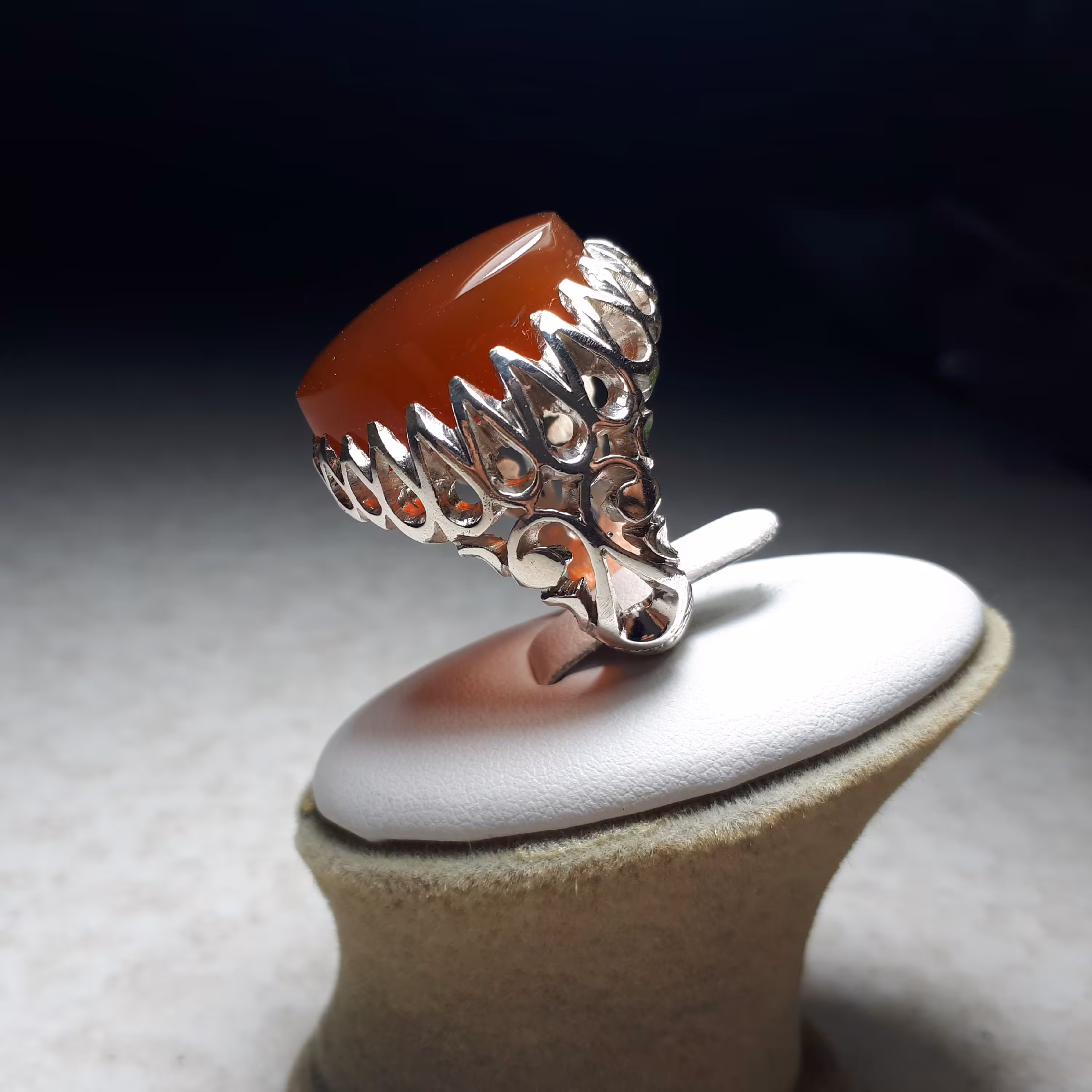 انگشتر عقیق یمن درشت