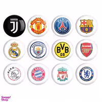 پیکسل ترمه طراحان ایده مدل لوگوی تیم‌های فوتبال 1 کد 1649 مجموعه 12 عددی