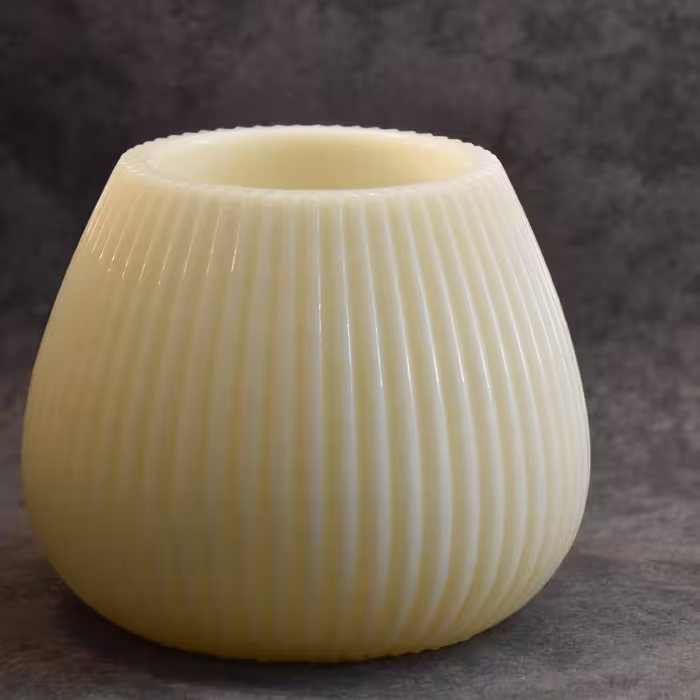 قالب سیلیکونی گلدان تخم مرغی شیار جدید بزرگ9