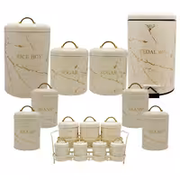 سرویس آشپزخانه 16 پارچه (ماربل کرم طلایی ) 805592 B.V.K 