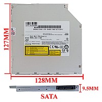 درایو لپ تاپ دی وی دی رایتر Sata Superslim 95mm مکشی