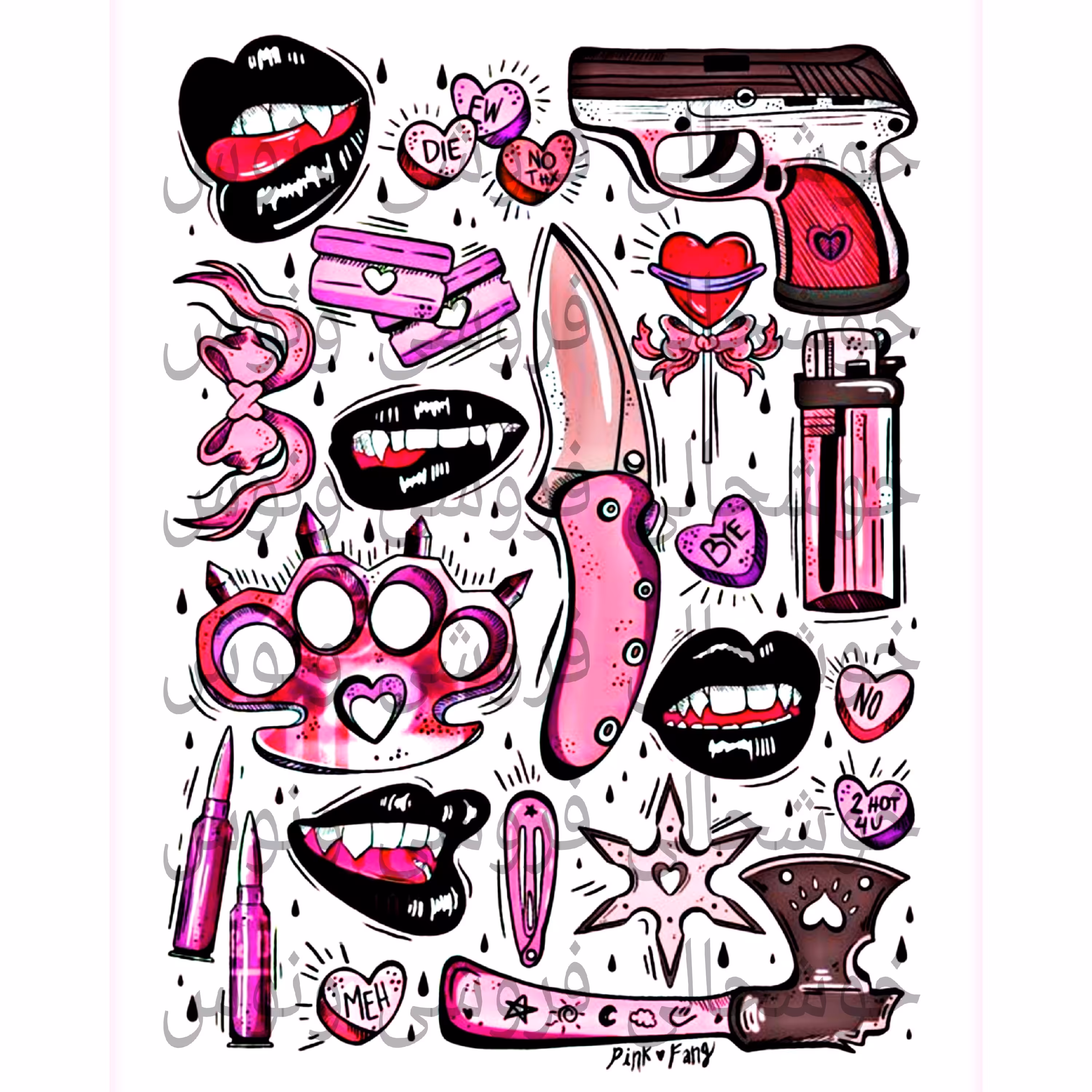  پک استیکر ژورنالی دخترانه گنگ و خفن 