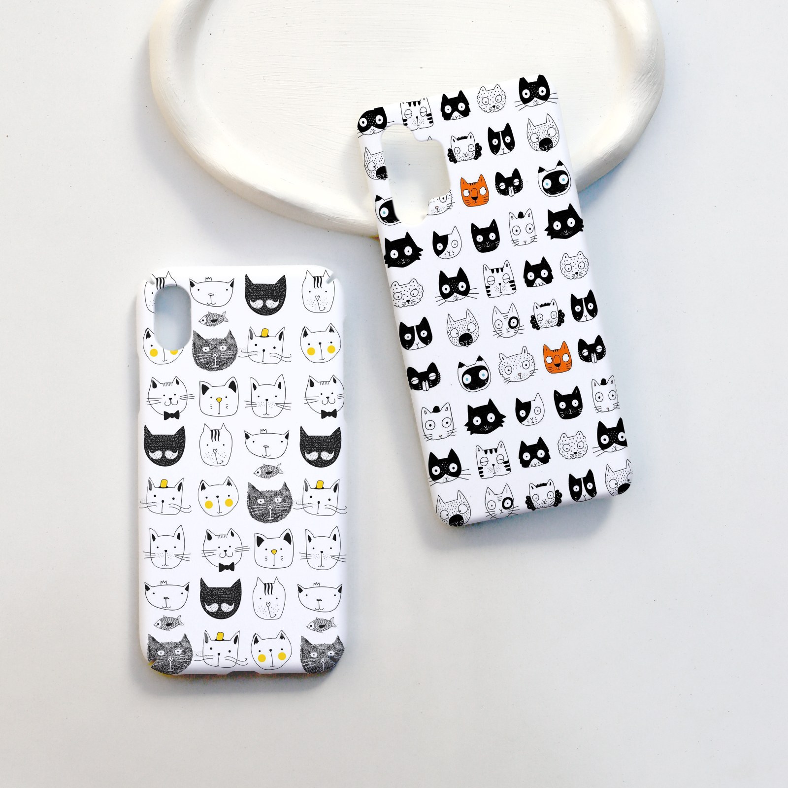 قاب موبایل قاب گوشی طرح فانتزی گربه ( با چاپ و طرح دلخواه )