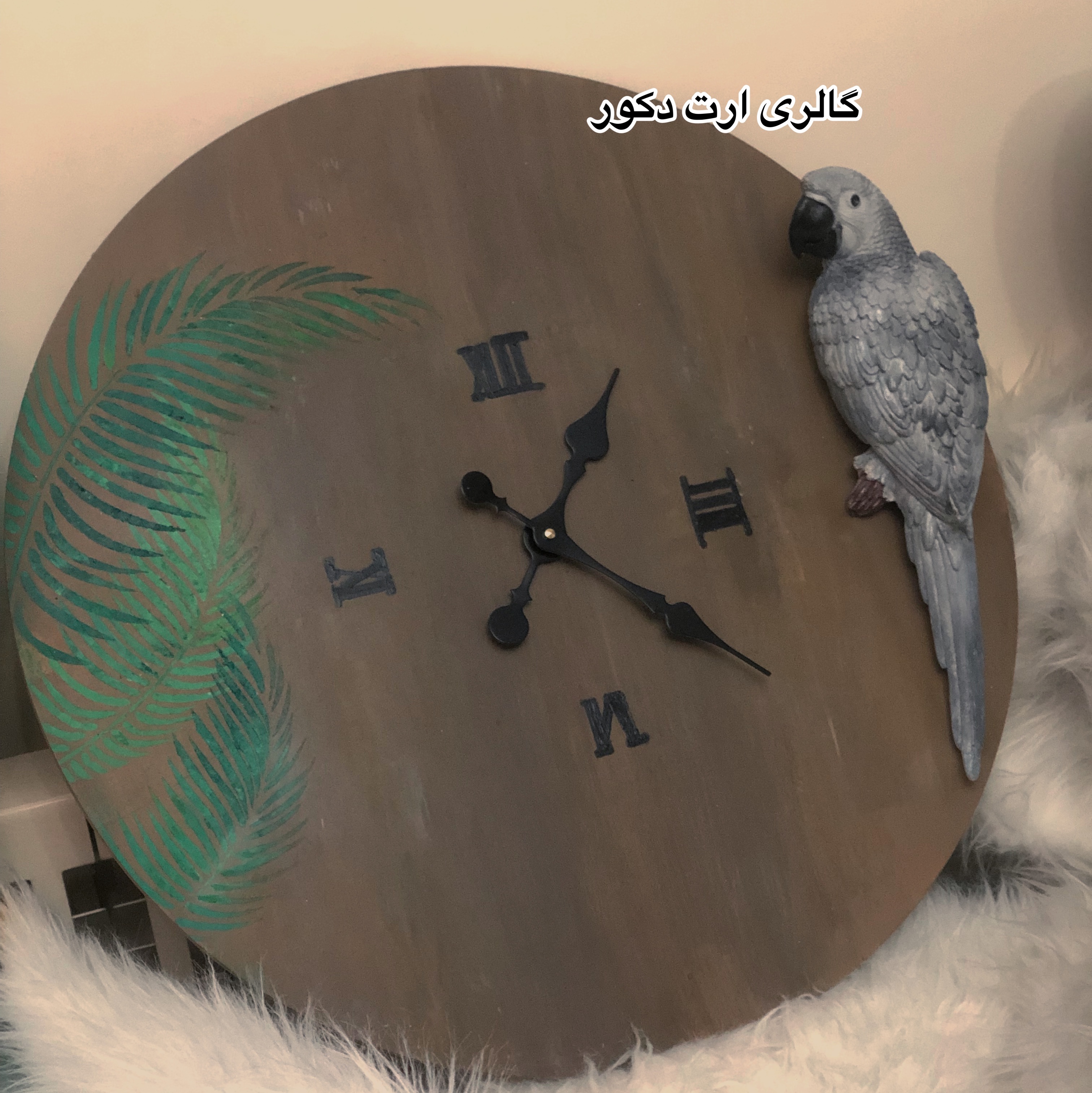 ساعت دیواری طرح طوطی