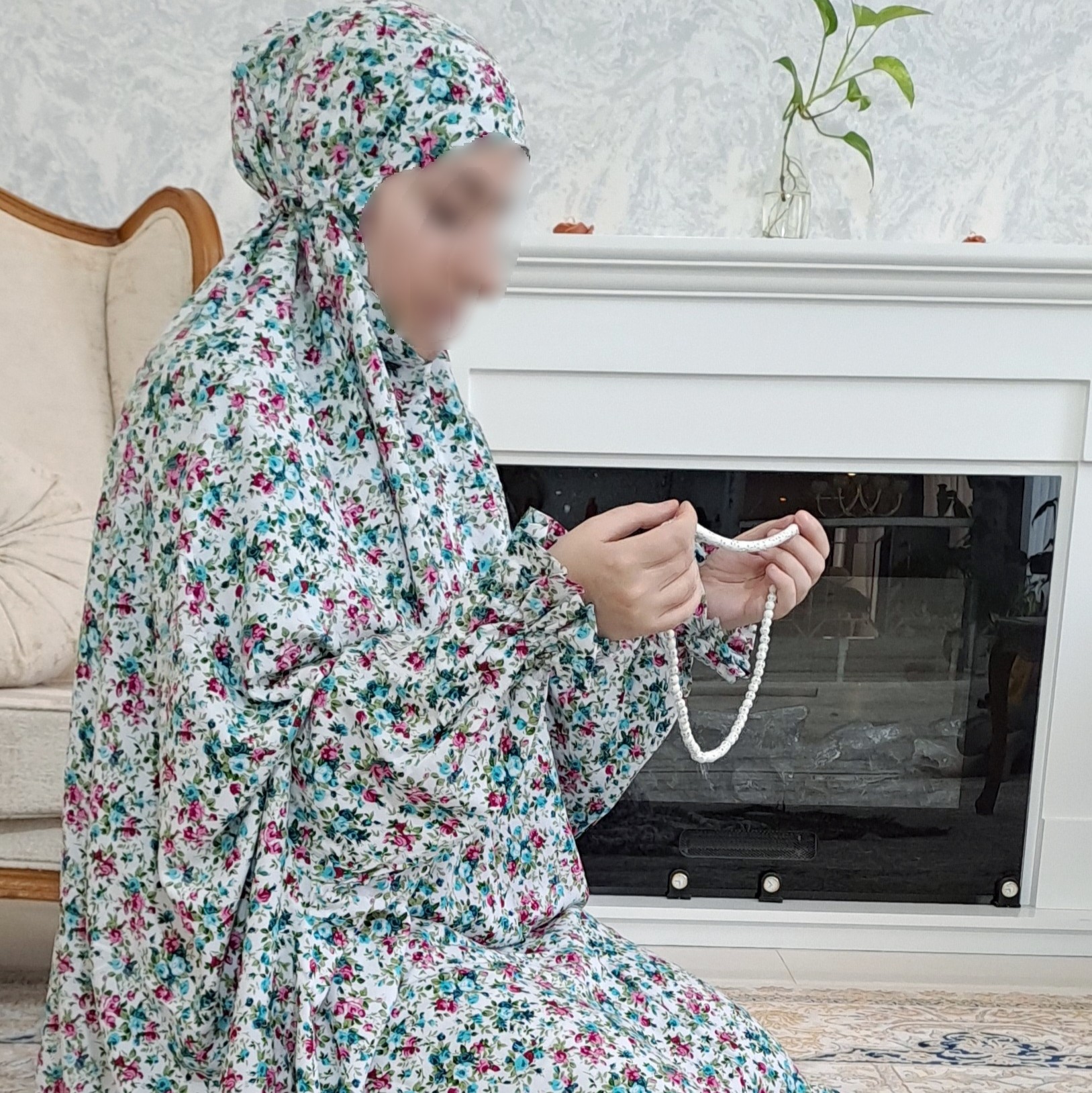 چادر نماز آستین دار کودری