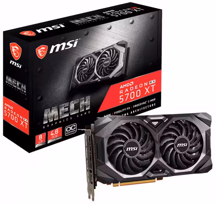 کارت گرافیک ام اس آی مدل Radeon RX 5700 XT MECH OC با حافظه 8 گیگابایت