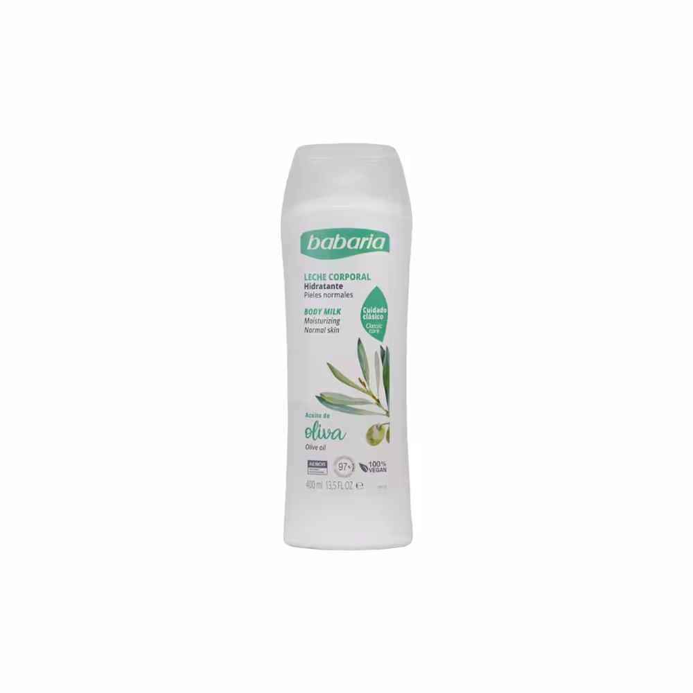شیر بدن روغن زیتون باباریا مدل Normal Skin حجم 400 میلی لیتر - فروشگاه تخصصی محصولات پوست و مو تیراژه