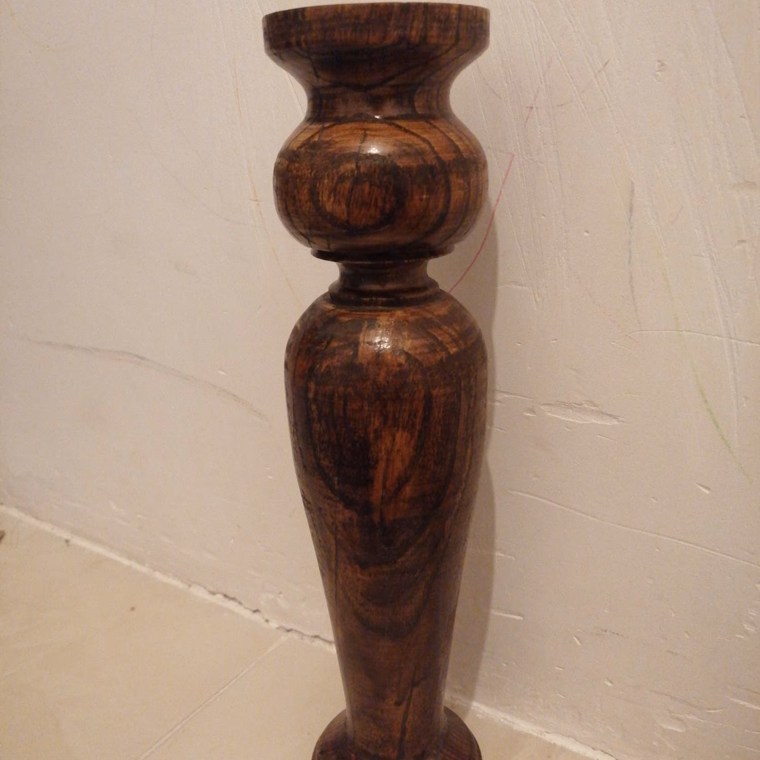 شمعدان  چوب بادام