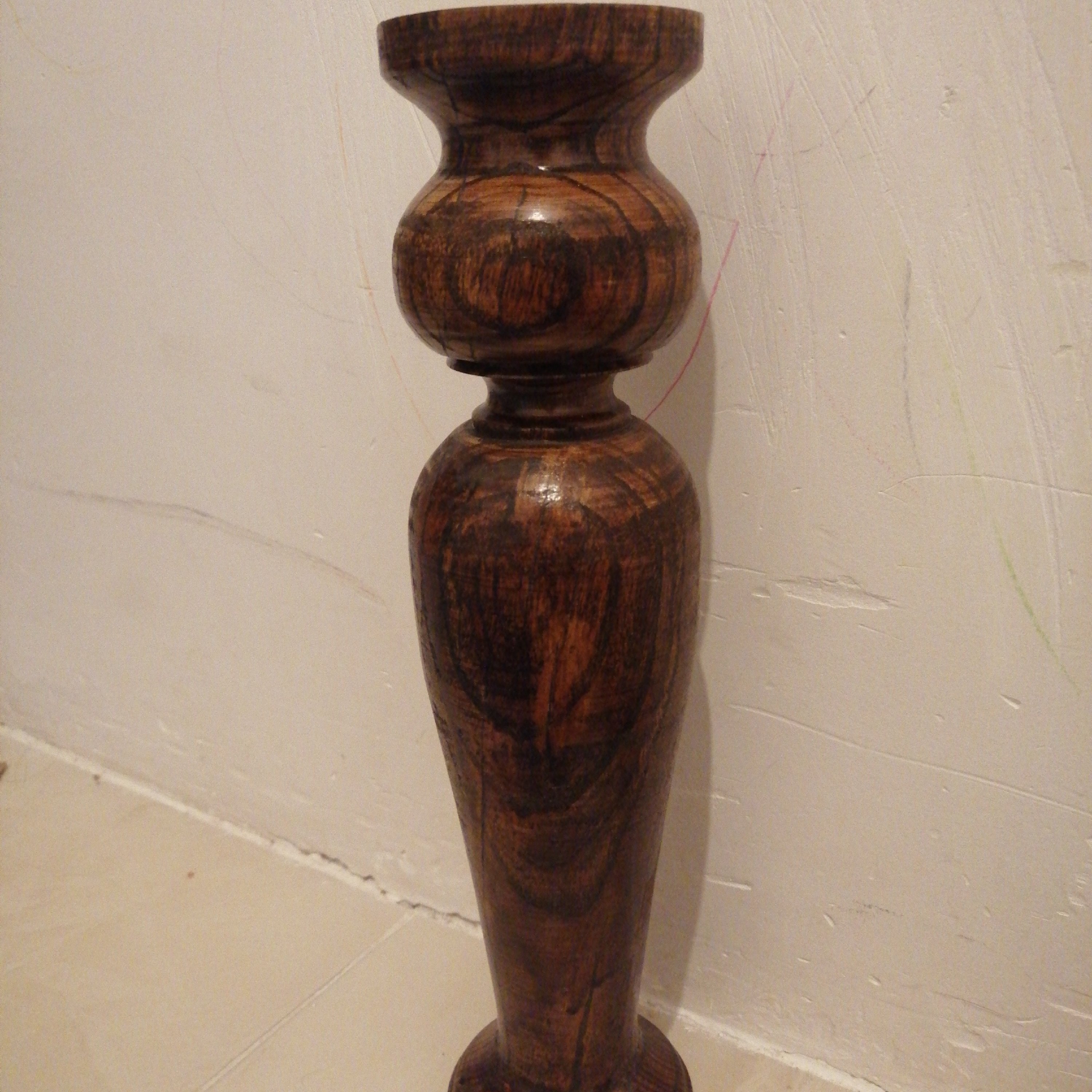 شمعدان  چوب بادام