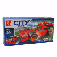 لگو شهر طرح ماشین مسابقه ای فرمول یک JIE STAR 20501-8-528