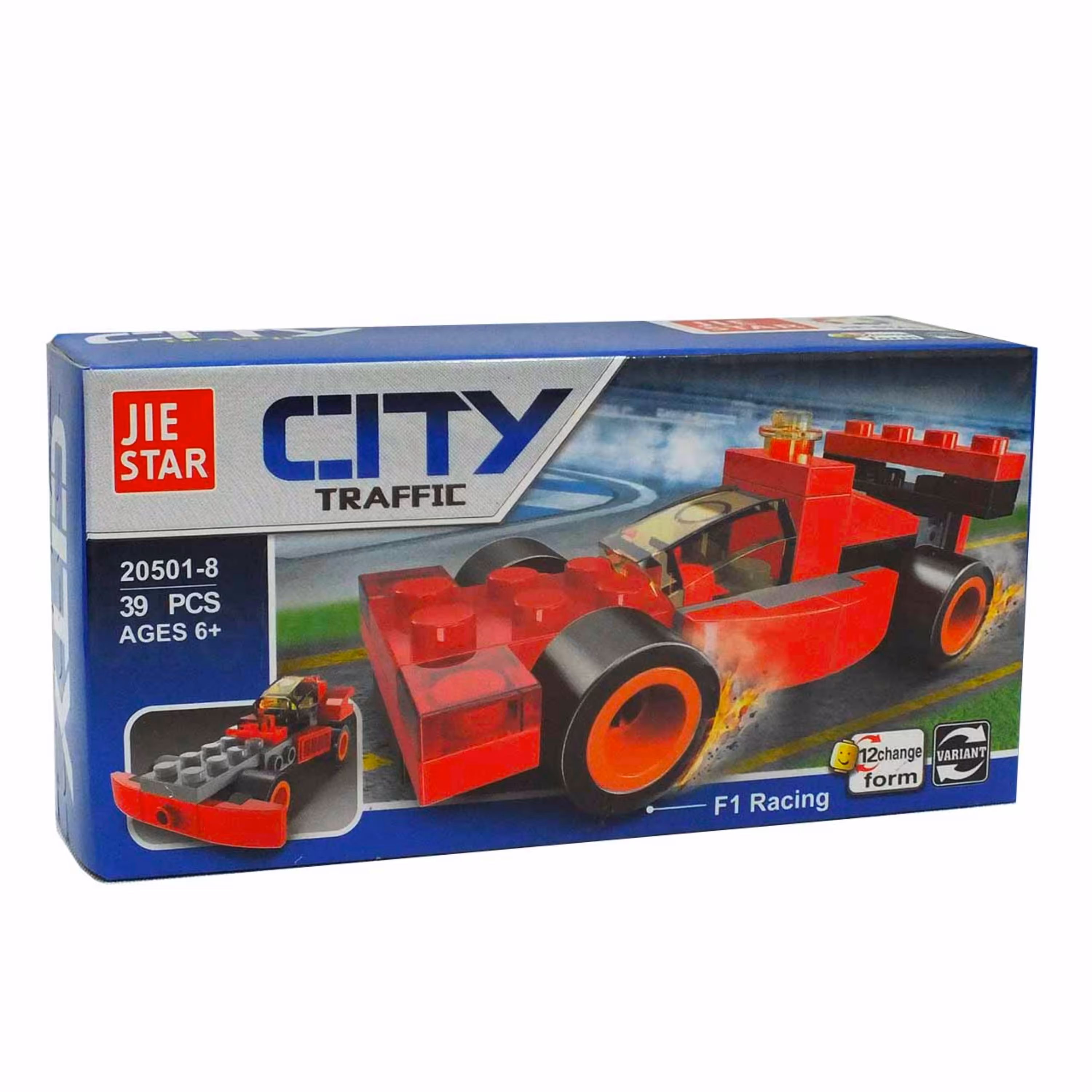 لگو شهر طرح ماشین مسابقه ای فرمول یک JIE STAR 20501-8-528