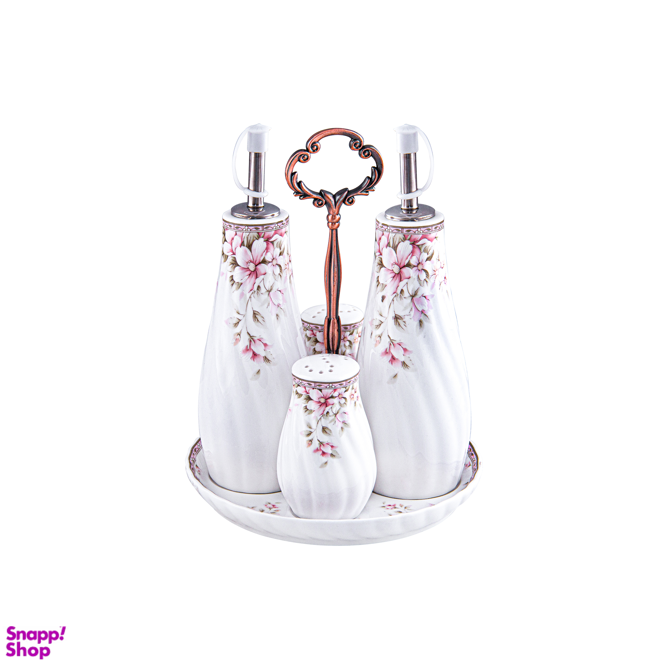 ست آبلیمو خوری و نمکدان گلد کیش مدل سوئیتی کد GK701155 مجموعه 5 عددی