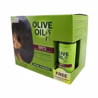 کیت ریلکسر صاف کننده مو روغن زیتون او آر اس ORS Olive Oil Built-In Protection No Lye Relaxer Hair Normal • خوش آرا