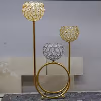 شمعدان سه شعله مدل فلور مخصوص فنگ شویی 