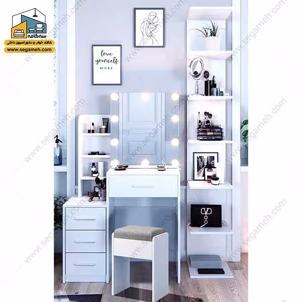 میز آرایش لامپ دار DMP194