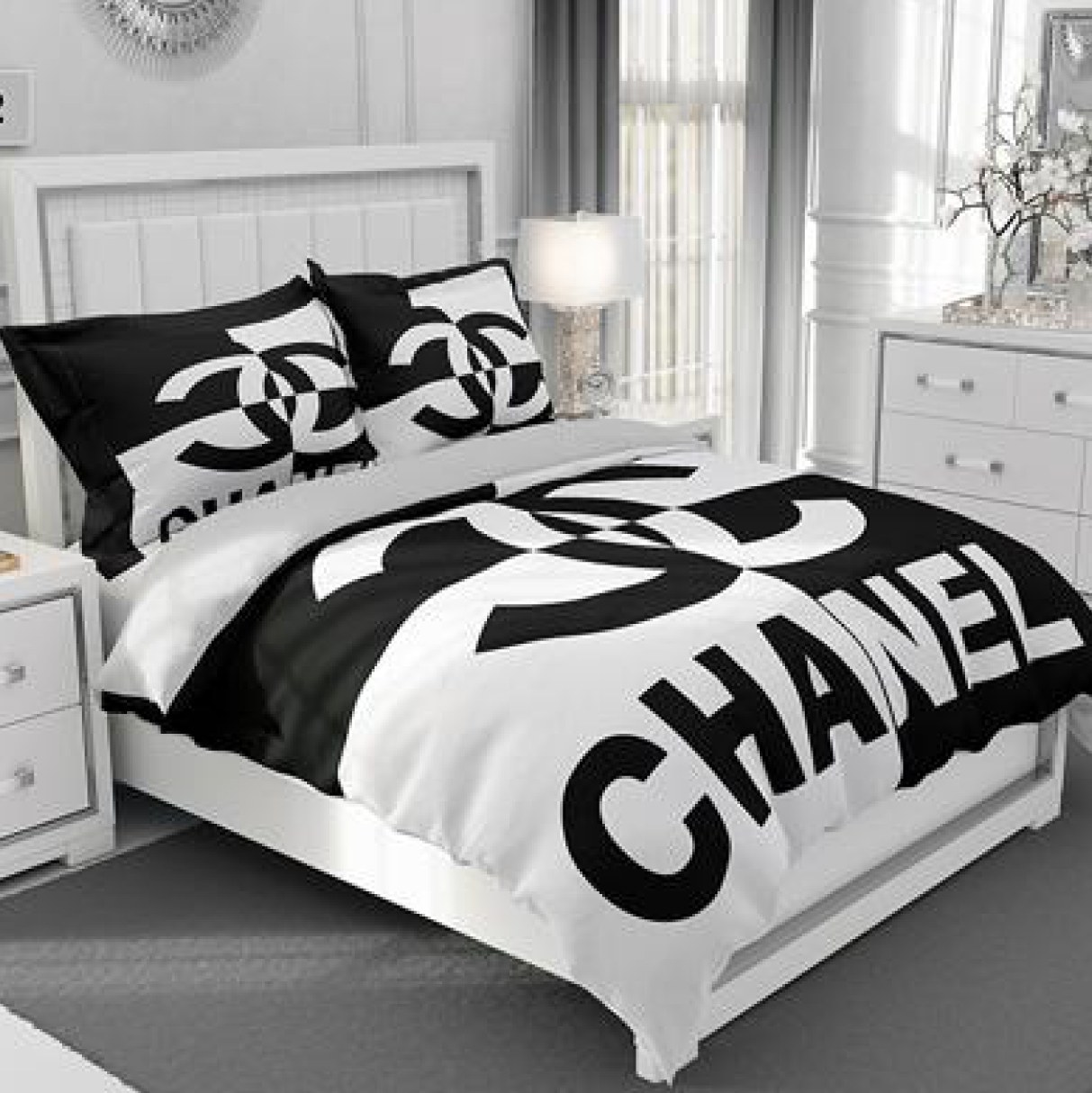 سرویس روتختی طرح دار چیداری دو نفره چهار تکه کد  5012