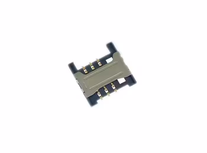 سوکت سیم کارت میکرو 6PIN پلاستیکی با هولدر فلزی | amazonchi
