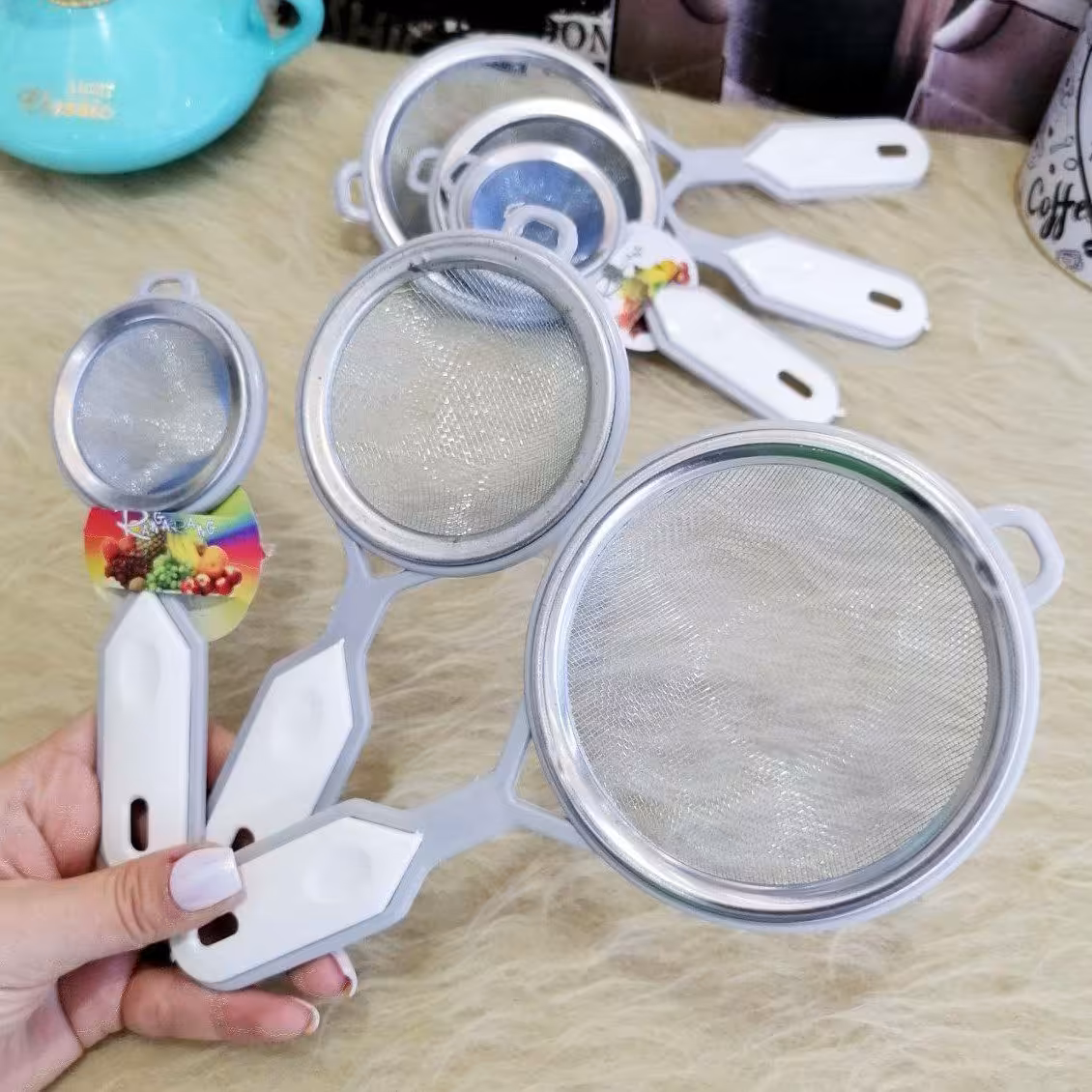 صافی سه تایی رنگارنگ 