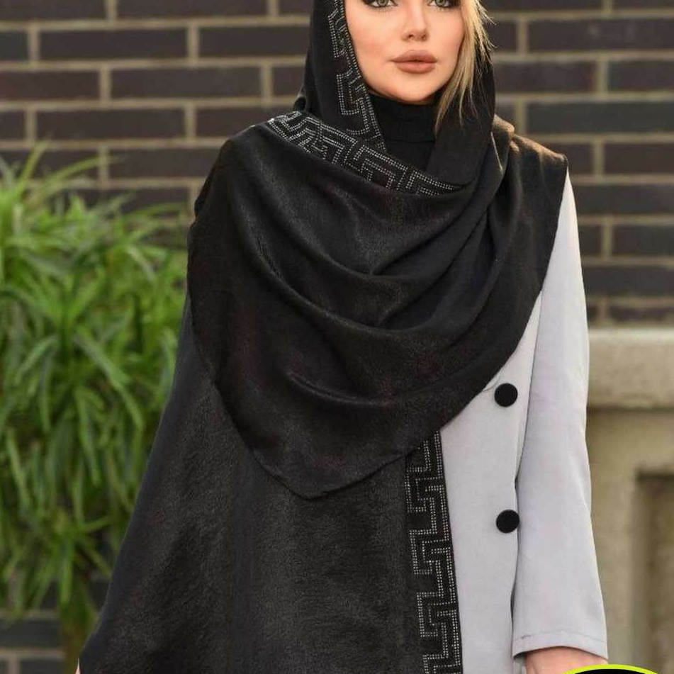 شال کوپرا حرارتی نگین کوب طلایی  مجلسی
