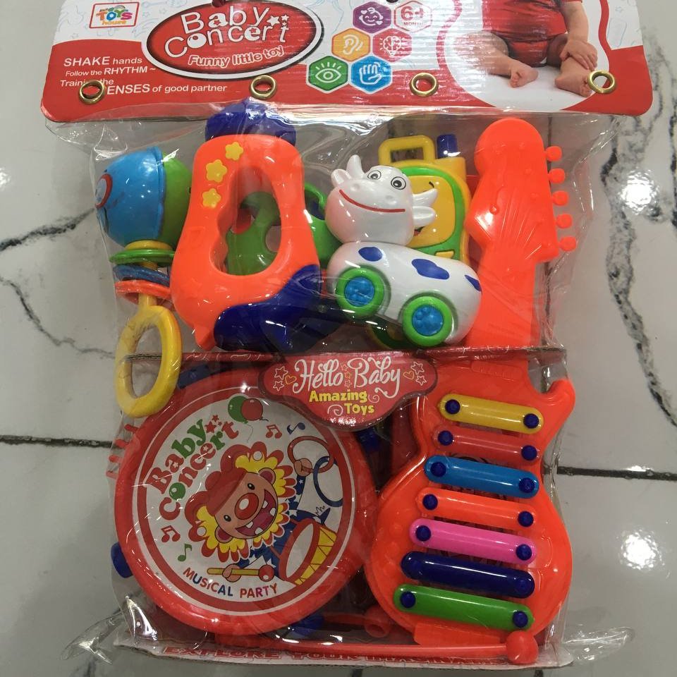 اسباب بازی جغجغه کودکانه 6 ماه به بالا در دو مدل مختلف 