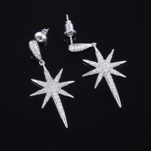 گوشواره طرح ستاره دنباله دار کد E479