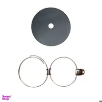 درب باک بنزین خودرو قطعه سازان کبیر مدل BAK-206GRY-887 مناسب برای پژو 206 به همراه نگهدارنده