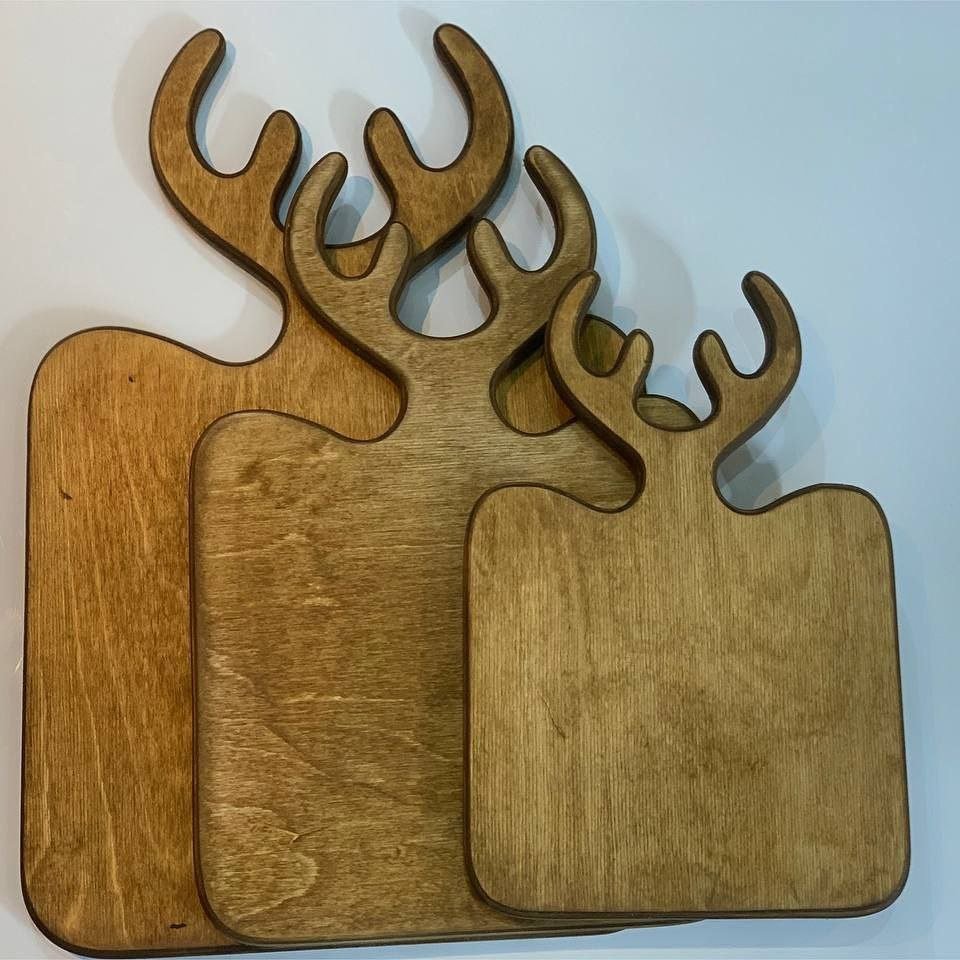 تخته گوشت و سرو شاخ گوزنی