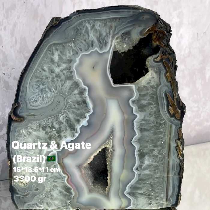 عقیق برزیلی طبیعی و معدنی اصل